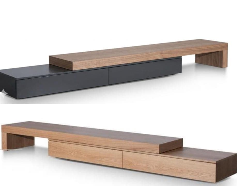 Asymmetric Low-Line TV Console, table